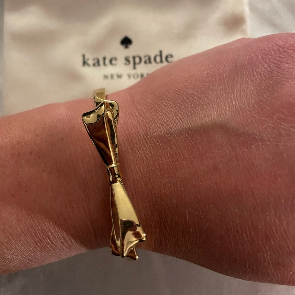 Kate Spade Gold Bow Bangle Bracelet